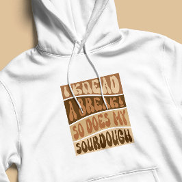 Camiseta Trendy Retro Beige Sourdough Bread Baker Engraçado
