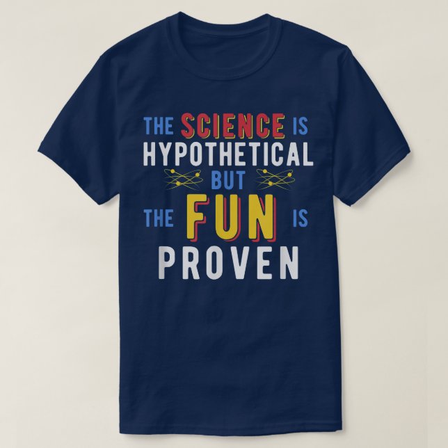 Camiseta Trendy Science é divertido (Frente do Design)