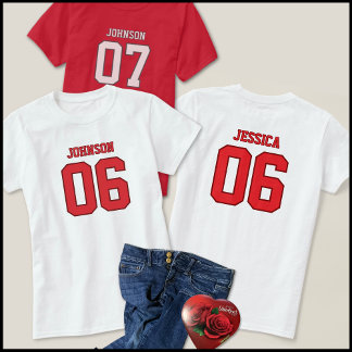 Camiseta Trendy Six Seven Meme Red Valentine Jersey Design
