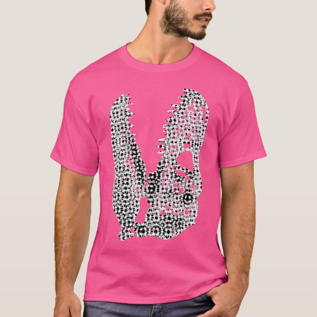 Camiseta Trendy T-Rex Mens Mulheres 5 Cores (Frente)