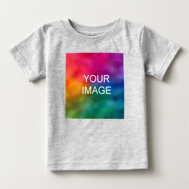 Camiseta Trendy Text Foto Quality Fine Jersey Heather Cinza (Frente)