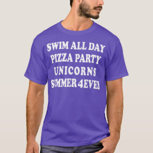 Camiseta Trendy Unicorn Pizza Party List T Shirt