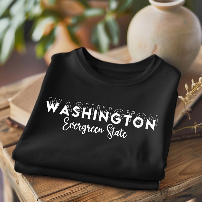 Camiseta Trendy Washington Evergreen State (Criador carregado)