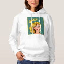 Trendy Yellow Girl BeauLinda Hoodie