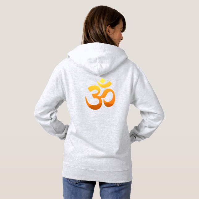Camiseta Trendy Yoga Om Mantra Símbolo de Alta Qualidade Mu (Parte Traseira Completa)