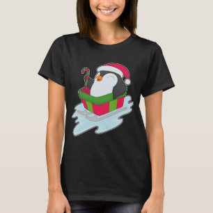 Camiseta Trenó de Natal de Pinguim