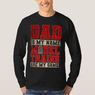 Camiseta Trens Modelo Ferrovia Apaixonado por Ferrovias Pai