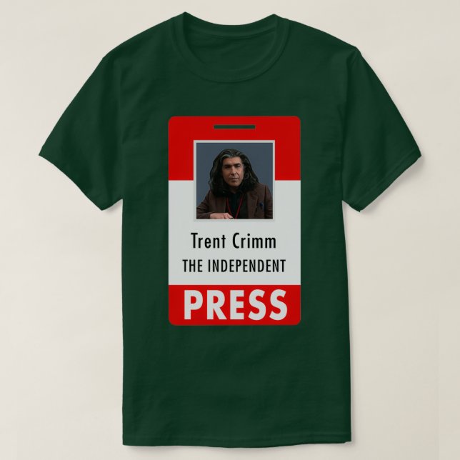 Camiseta Trent Crimm ID Card 2 (Frente do Design)