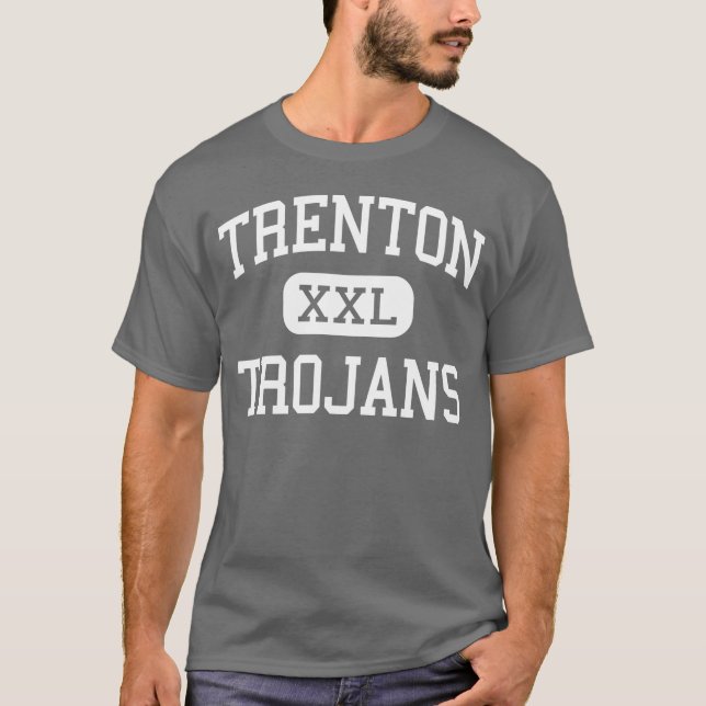 Camiseta Trenton - Trojan - segundo grau - Trenton Michigan (Frente)