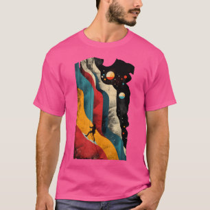 Camiseta Trepadeira Artística, Homens E Mulheres Escalam