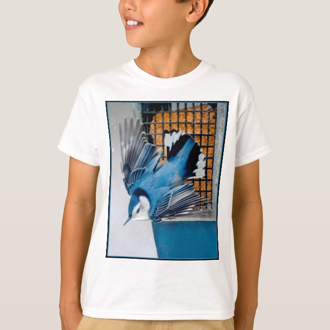 Camiseta Trepadeira-de-peito-branco na Neve - Foto Original (Frente)
