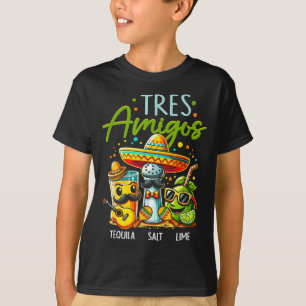 Camiseta Três amigos salt lime cinco de maio mexicano