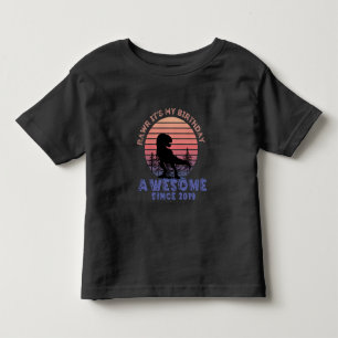 Camiseta três anos de idade, é meu aniversário T-S