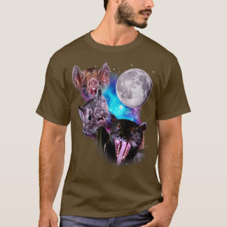 Camiseta Três Bats Howl na Lua