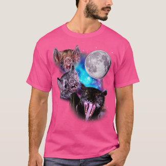Camiseta Três Bats Howl na Lua