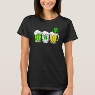 Camiseta Três Beers Mugs Irish Flag Men Wom