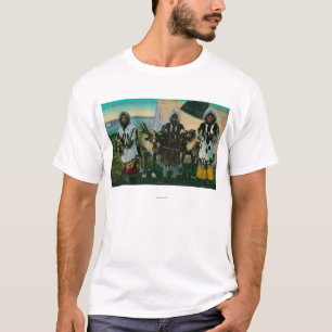 Camiseta Três belezas e trenós Eskimo ReindeerState