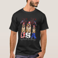 Três Bull Terriers dos EUA Vestindo a bandeira ame