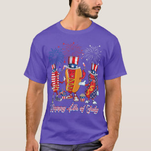 Camiseta Três Cães Brancos Vermelhos Quentes E Cachorro Que