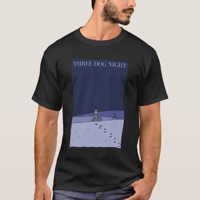 Camiseta Três Cães Noite II Clássico (Frente)