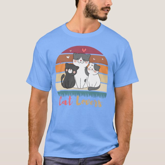Camiseta Três Capas de Gatos (Frente)