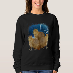 Camiseta Três Capivaras E Lua Humor De Capivara Paródia 1