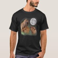 Três Capybaras E Lua Capybara Humor Parody