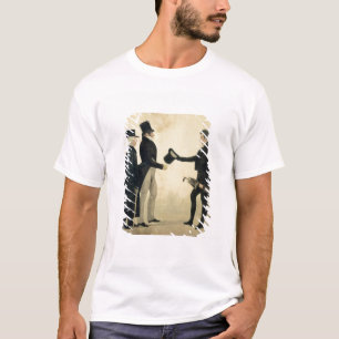 Camiseta Três cavalheiros que cumprimentam-se (w/c e tinta