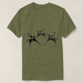 Camiseta Três Cavalos - Desenho de Rock Petrolífero