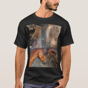 Camiseta Três Cavalos Lua Amante Engraçado Obsessivo 90 Ret