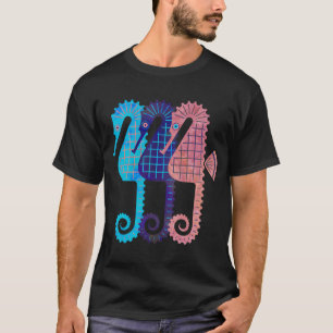 Camiseta Três Cavalos-Marinhos em Várias Cores