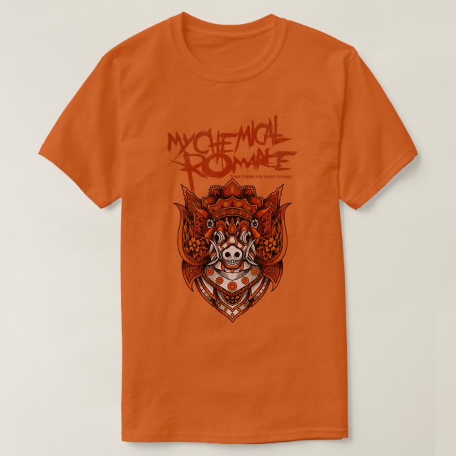 Camiseta Três Cheers Rock Emo (Frente do Design)