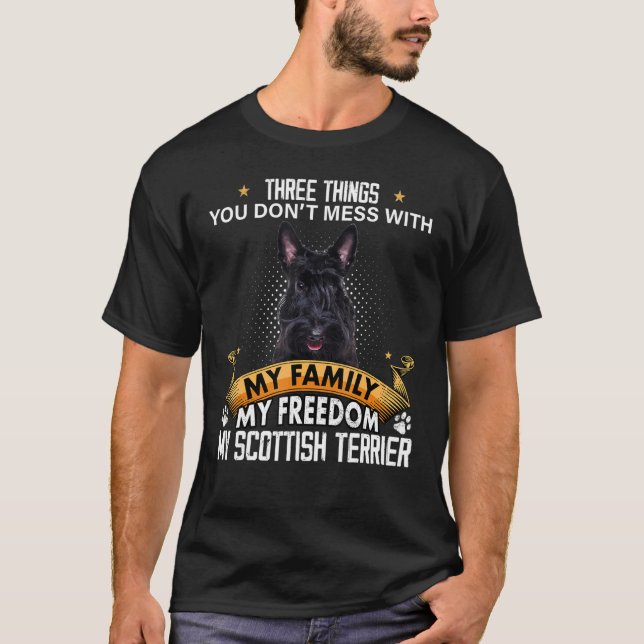 Camiseta Três coisas que você não desmente com o Scottish T (Frente)