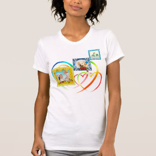Camiseta Três Colagem de Fotos