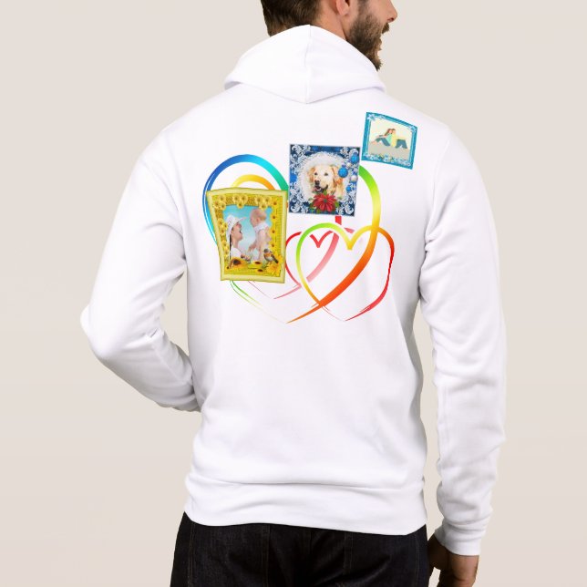Camiseta Três Colagem de Fotos (Verso)