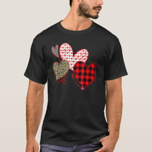 Camiseta Três Corações, Xadrez De Leopardo Buffalo Para Mul