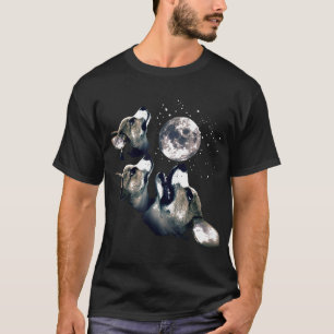 Camiseta Três Corgi Lua Lobo Paródia