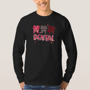 Camiseta Três Dentes Fofos Dentista Aquece Esquadrão Odonto