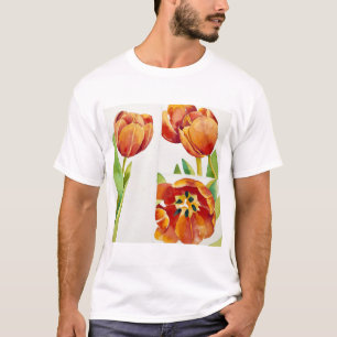 Camiseta Três estudos da tulipa em um 2013 certo