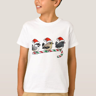 Camiseta Três Finches de Natal (EUA)