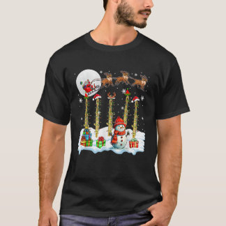 Camiseta Três Flautas de Elfo de Renas do Papai Noel Instru