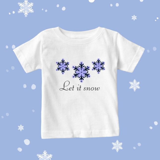 Camiseta Três flocos de neve (Criador carregado)