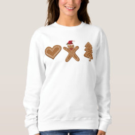 Camiseta Três Formas de Biscoito de Natal de Gengibre