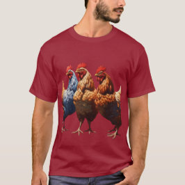 Camiseta Três Franceses Hens Faith Esperança Caridade Corta