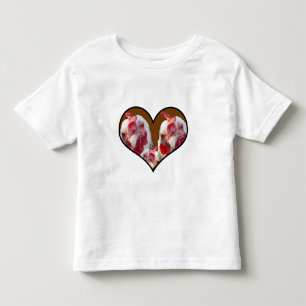 Camiseta Três Galinhas Sussex Num Coração,