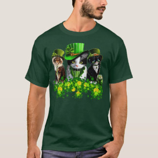 Camiseta Três Gatinhos De Gatinho De Gatinho De Gato Irland