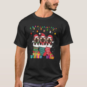 Camiseta Três Gatos Siameses em Sock Engraçados Meninas Ch