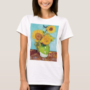 Camiseta Três Girassóis, Van Gogh