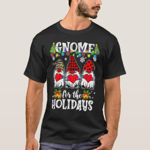 Camiseta Três Gnomos Buffalo Xadrez Vermelho Noite