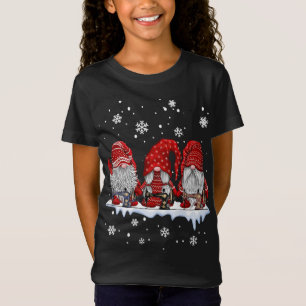 Camiseta Três gnomos costurando e colchando presente de nat